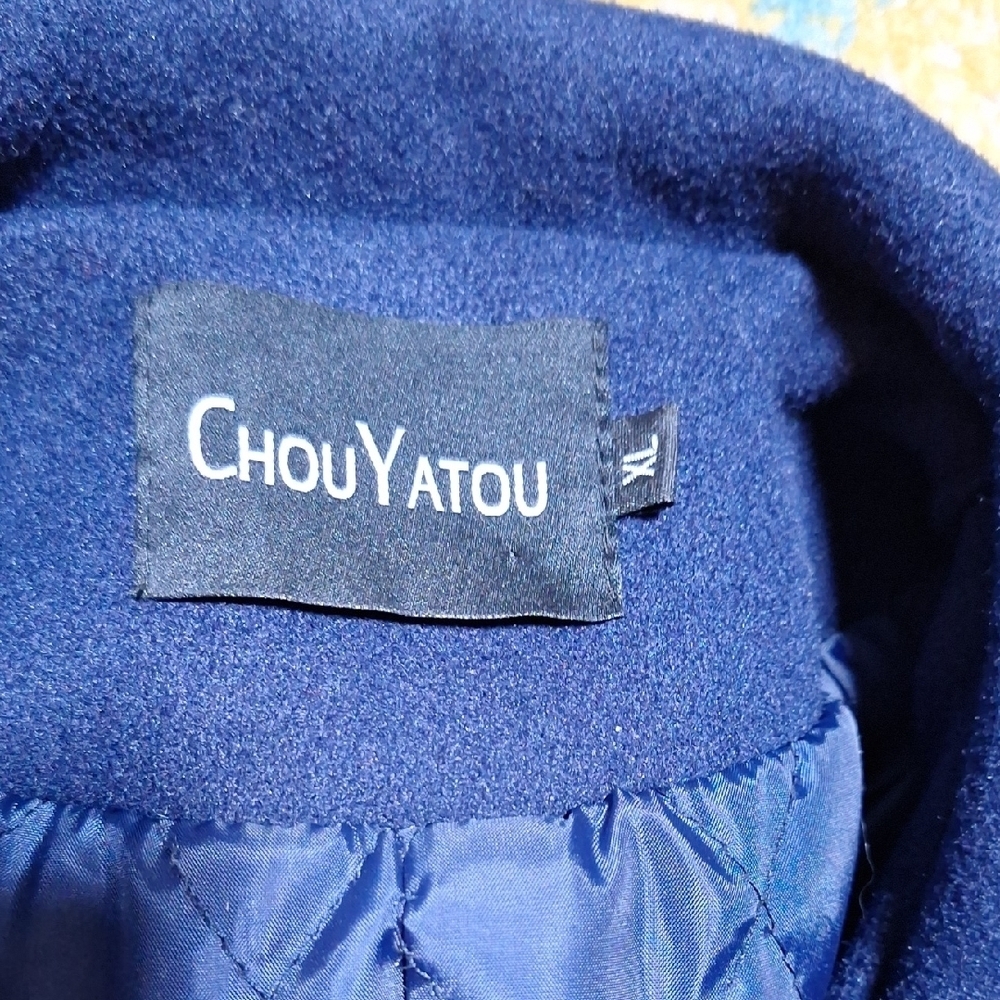 Navy Double-Breasted Coat - Picture 5 of 11